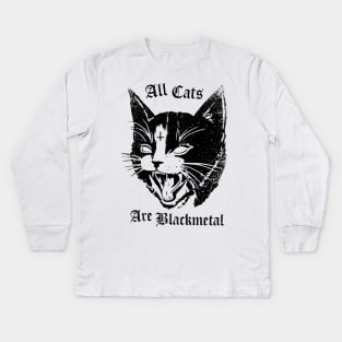 ACAB - All Cats Are Blackmetal! Kids Long Sleeve T-Shirt